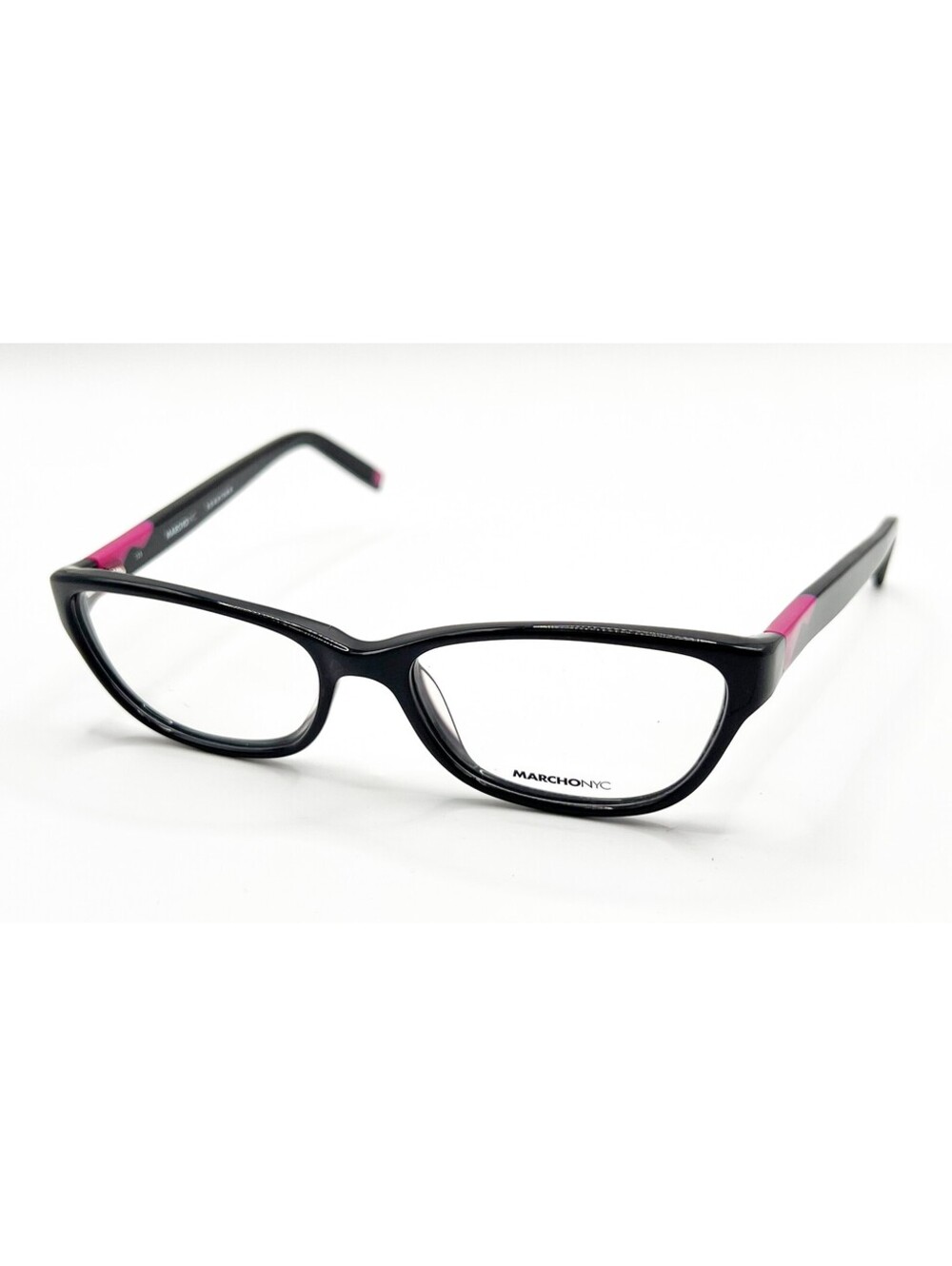 Marchon Nyc Monroe 001 Black Pink Authentic Eyeglasses 51-16-135